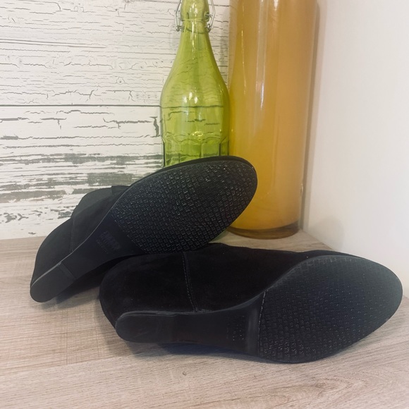Stuart Weitzman Black Suede Nusocks Ankle Boots - Picture 15 of 15